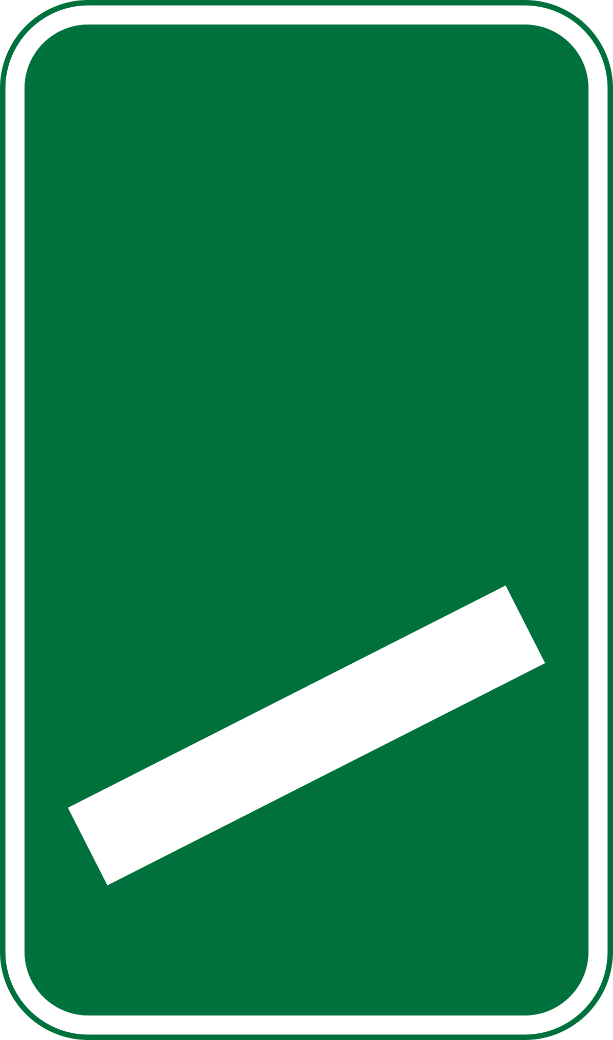 100 yards to a roundabout or the next point at which traffic may leave a non-primary route