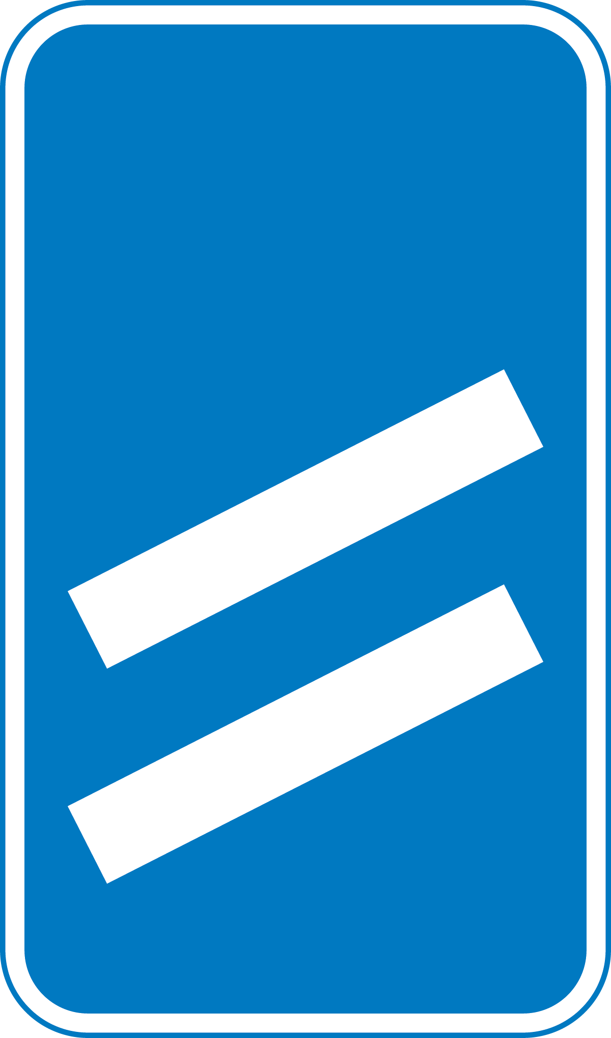 200 yards to a roundabout or the next point at which traffic may leave a route