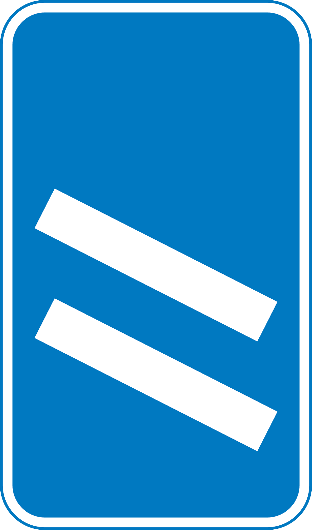 200 yards to a roundabout or the next point at which traffic may leave a route