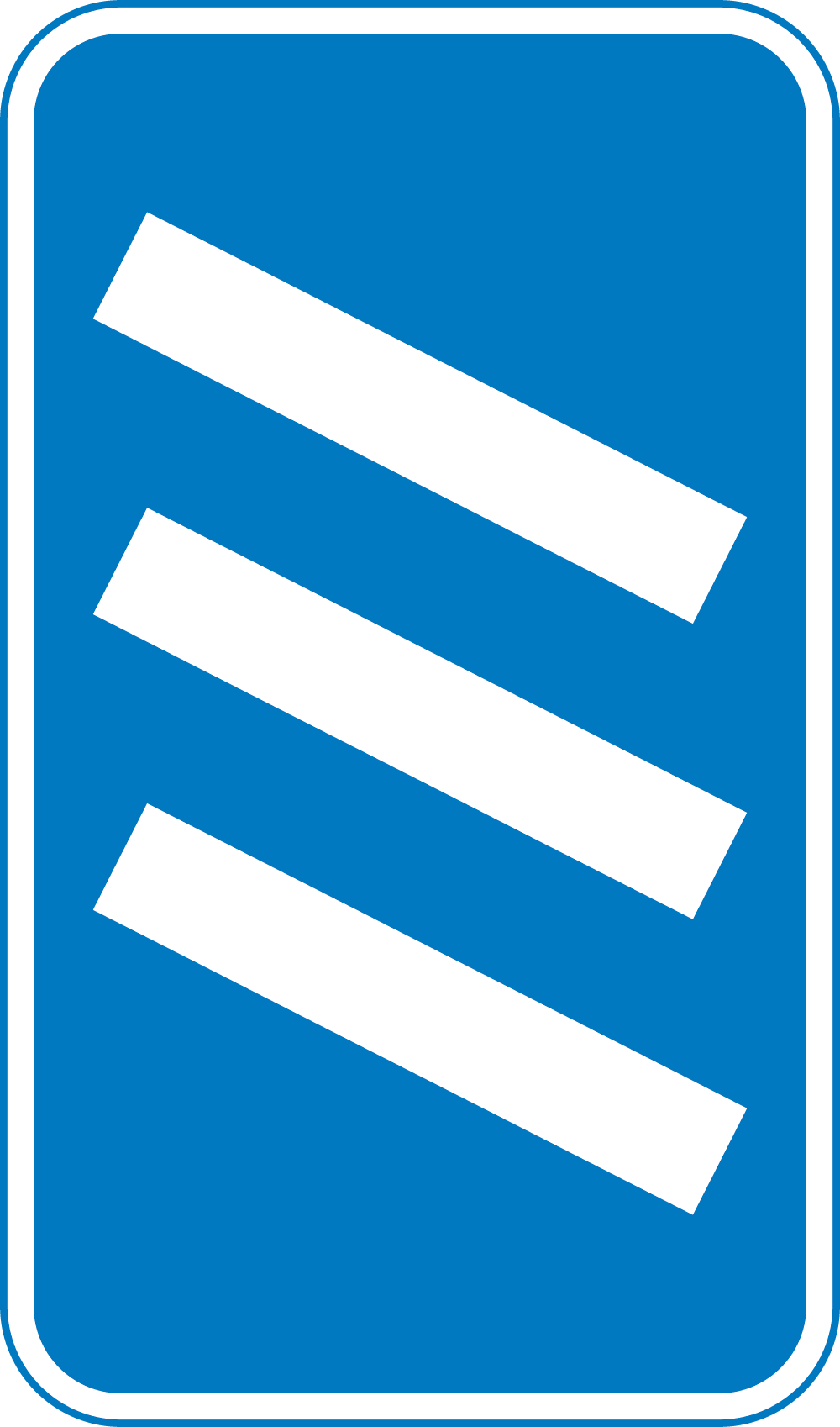 300 yards to a roundabout or the next point at which traffic may leave a route