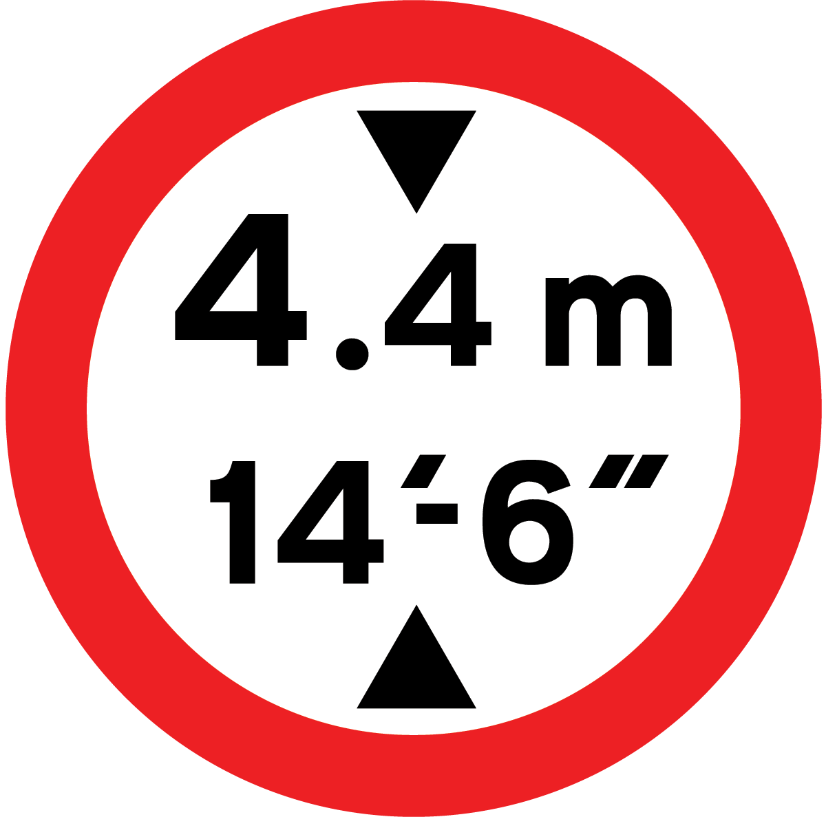 Vehicles exceeding 14′-6” in height prohibited