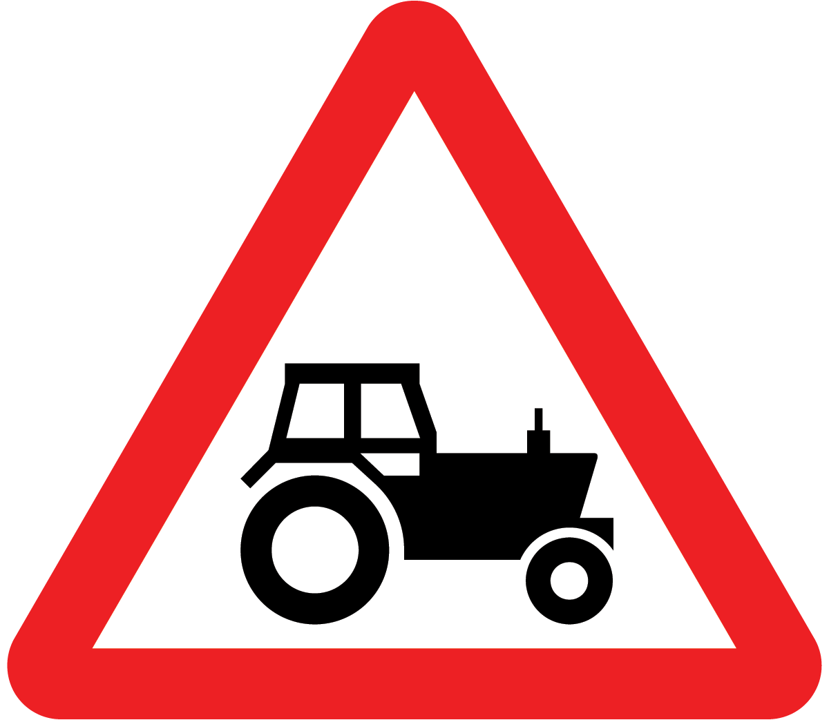 Agricultural vehicles likely to be in road ahead