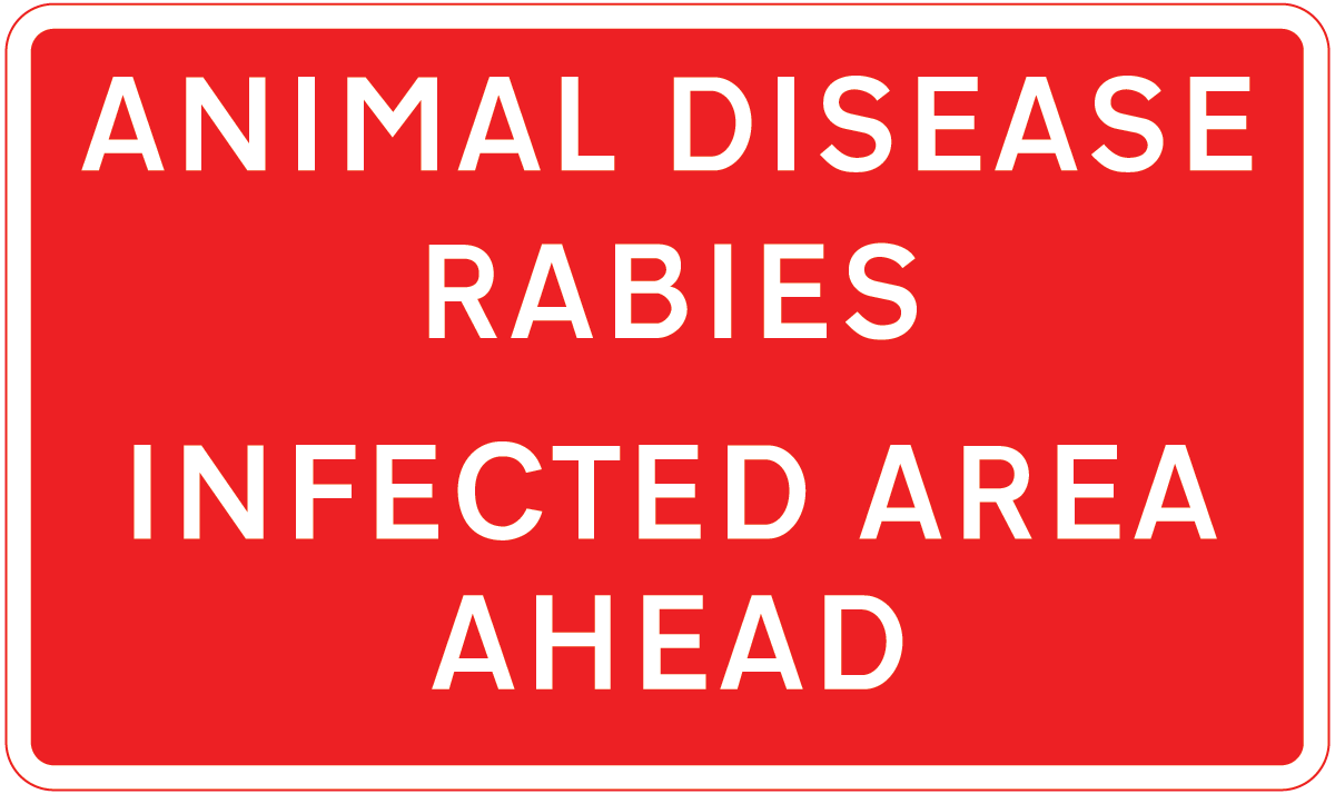 Area infected by animal disease ahead