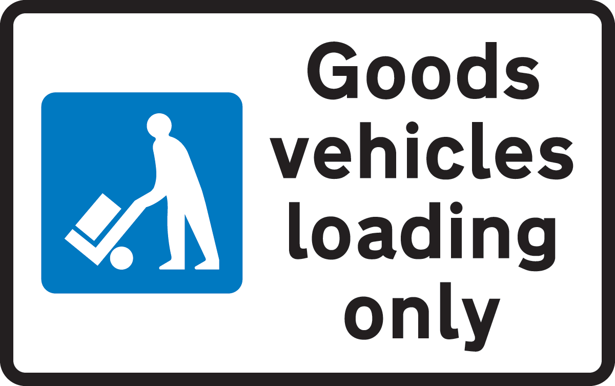 Bay reserved for loading and unloading by goods vehicles