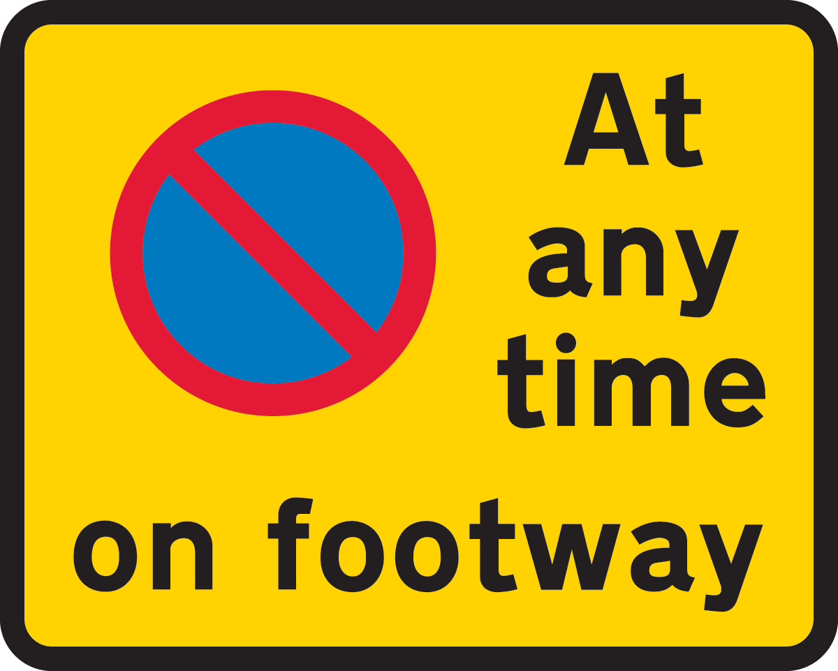 Continuous prohibition on waiting except loading and unloading on the footway