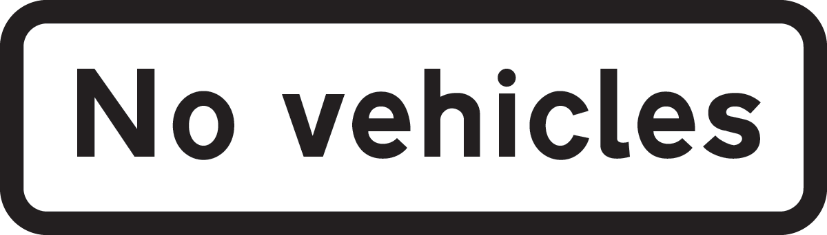 All vehicles prohibited