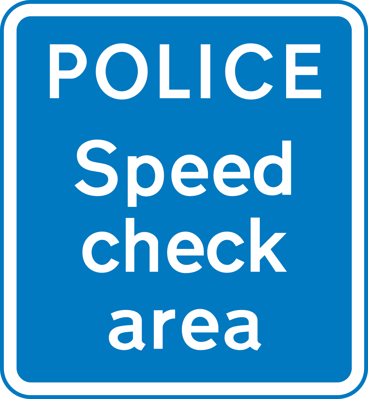 Area where police carry out checks on the speed of vehicles